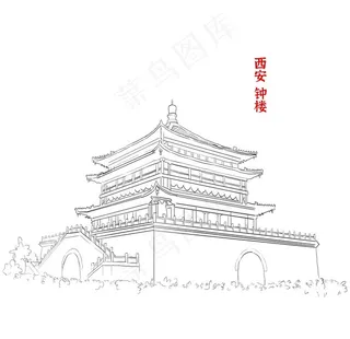 西安 钟楼图片