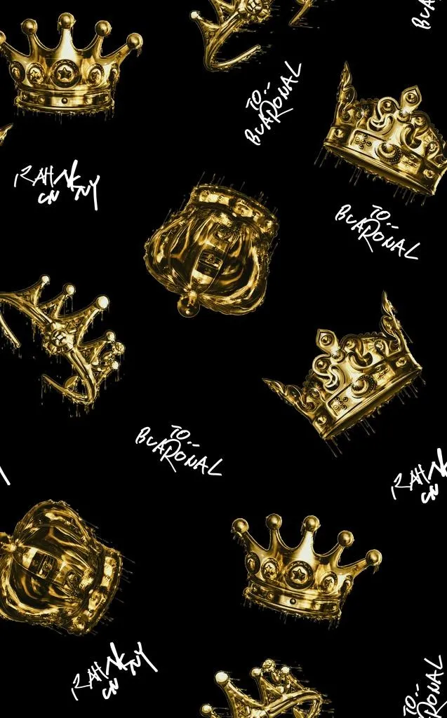 大牌 数码印花 皇冠图片