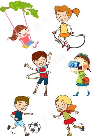 卡通玩耍图片