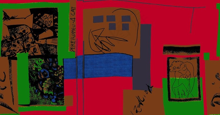 大牌色块花图片