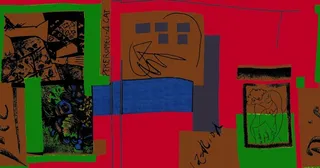 大牌色块花图片