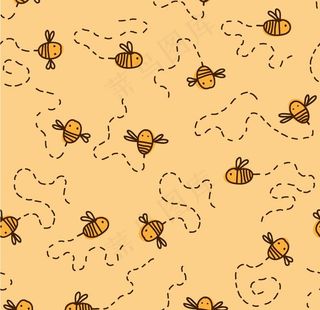 小蜜蜂 超萌卡通 简约 可爱图片