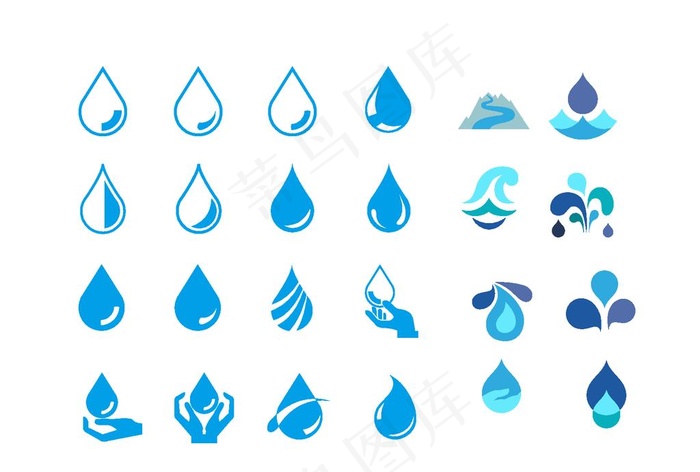 水滴图片ai矢量模版下载
