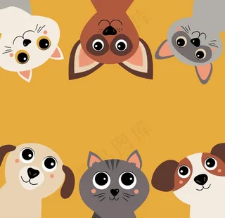 矢量可爱宠物图片