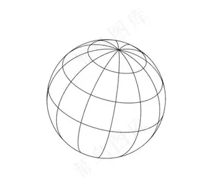 矢量地球线条素材图片