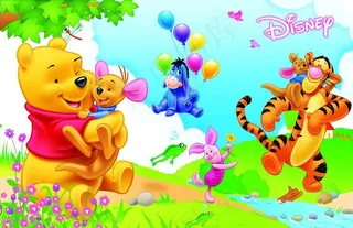 小熊维尼卡通动漫插画图片