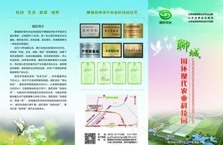 采摘园 生态园 三折页图片