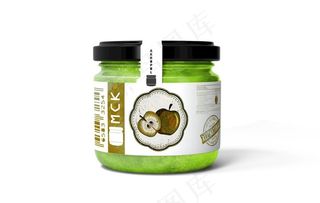 4视角矮装玻璃罐头瓶贴图样机图片瓶身贴