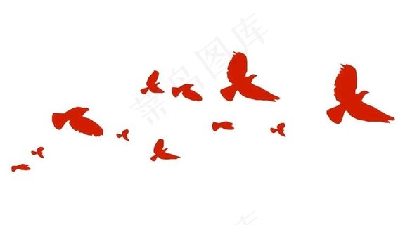 鸽子矢量剪影图片