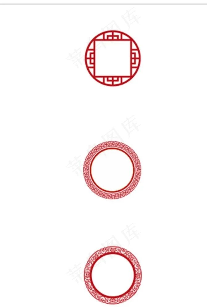 镂空圆框图片cdr矢量模版下载