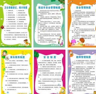 幼儿园制度图片