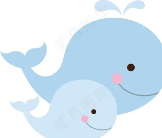 卡通鲸鱼图片