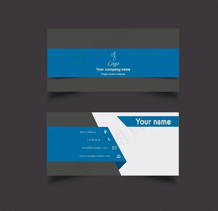 时尚名片 商务名片 简洁名片图片cdr矢量模版下载