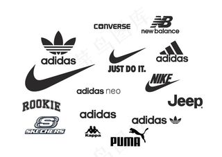 耐克阿迪达斯logo运动品牌图片