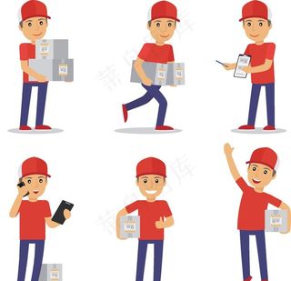 快递员图片
