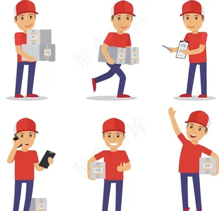 快递员图片