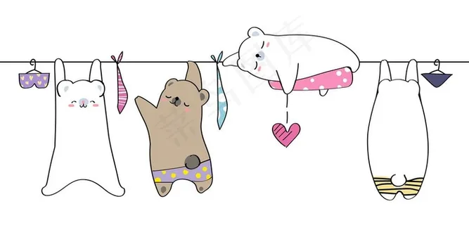 卡通童趣可爱手绘动物素材图片 卡通童趣可爱手绘动物素材图片