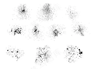 喷溅的墨点图片