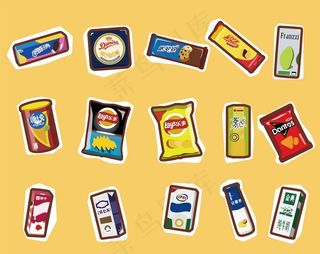 卡通零食图片