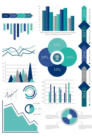 数据图表元素图片