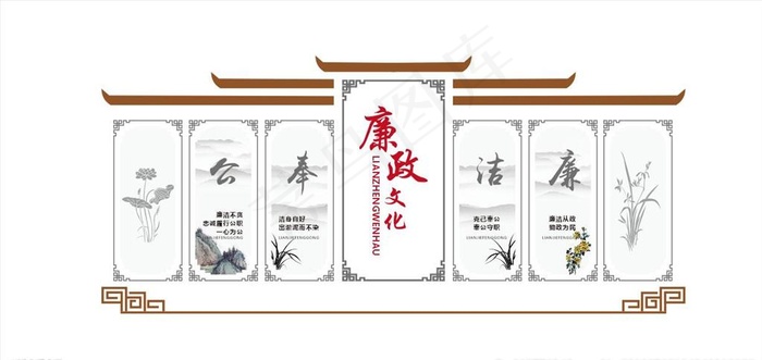徽派党建 徽派 党建 党建文化图片cdr矢量模版下载