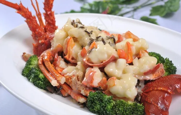 芝士焗龙虾图片