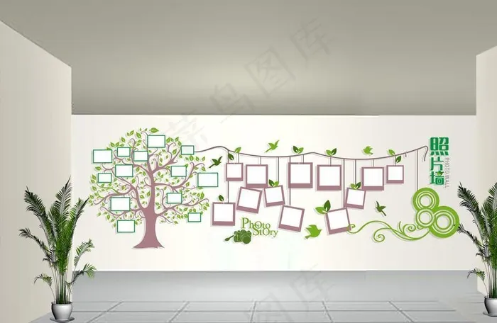 学校照片墙图片cdr矢量模版下载