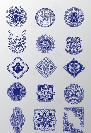 瓷器花纹图片