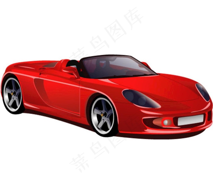 红色跑车图片