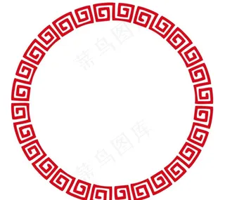 矢量圆形回形纹图片
