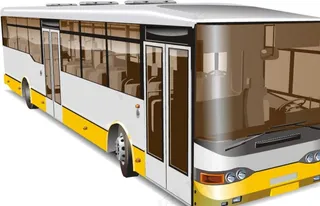 卡通动漫公交车图片