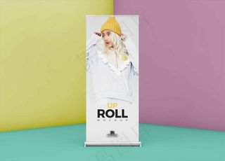 易拉宝样机图片