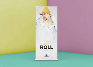 易拉宝样机图片