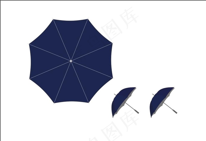 雨伞图片cdr矢量模版下载