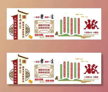 校园文化墙 阅读室图片