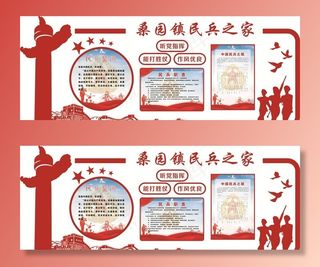 民兵文化墙图片