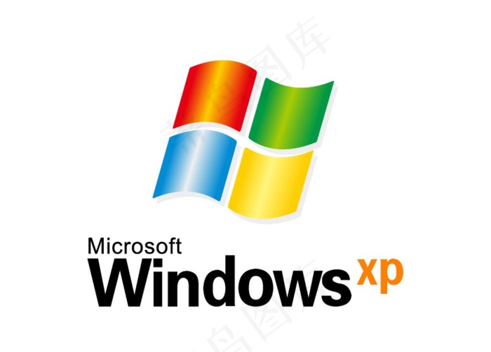 微软 Windows XP标志图片ai矢量模版下载