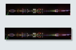 东阳江夜景图片