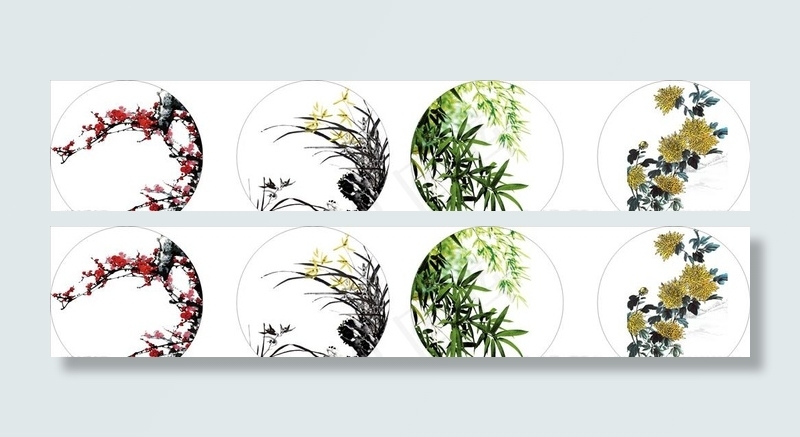 梅兰竹菊图片