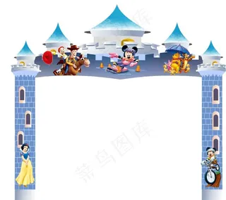 迪士尼拱门 门头图片