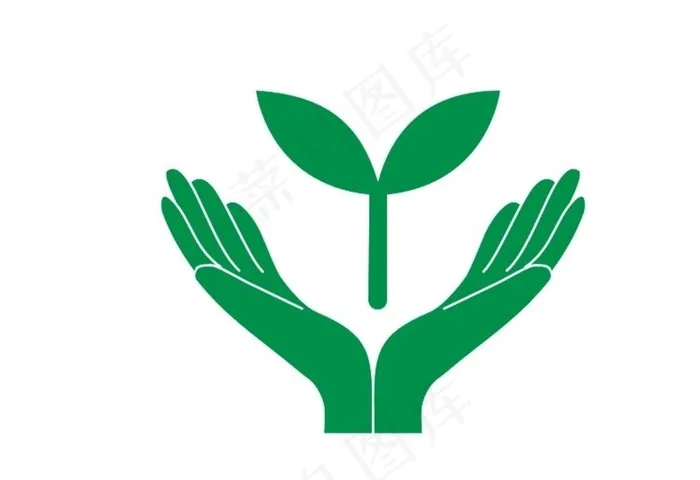 双手托起 小树苗图片cdr矢量模版下载