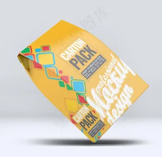 零食包装设计样机效果图图片