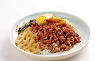 香菇卤肉饭图片