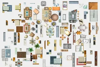 户型渲染素材图片