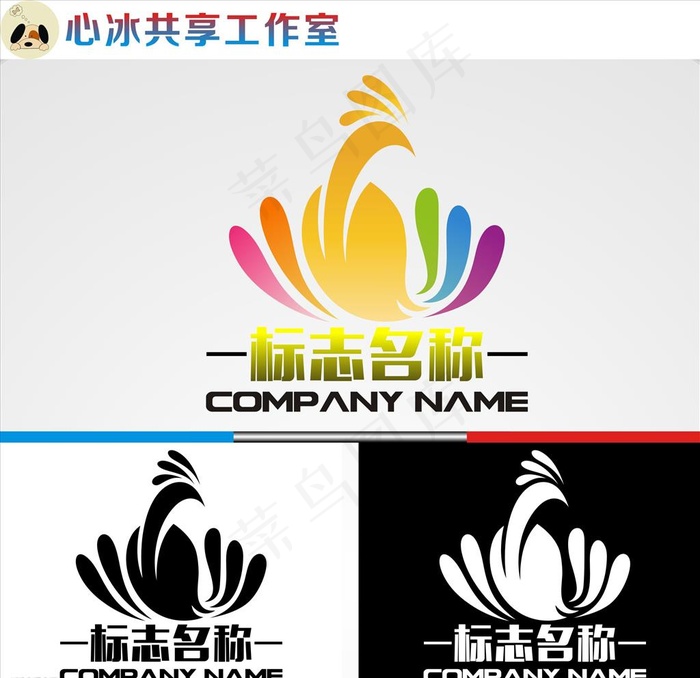 凤凰logo图片cdr矢量模版下载