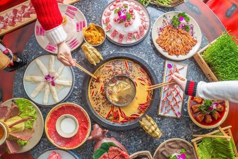 吃火锅图片