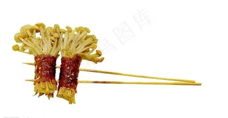 酱烤金针菇牛肉卷图片