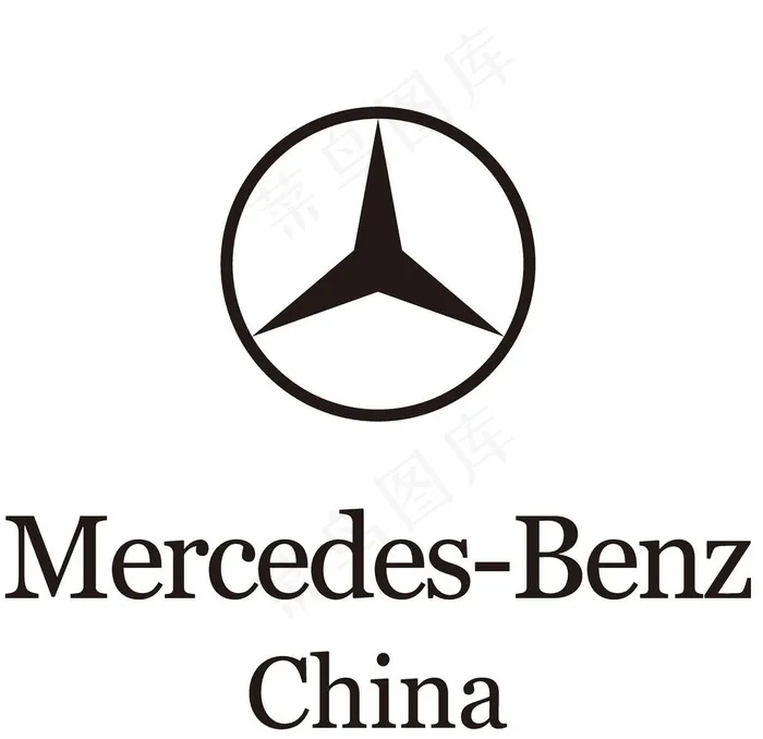 奔驰LOGO图片ai矢量模版下载