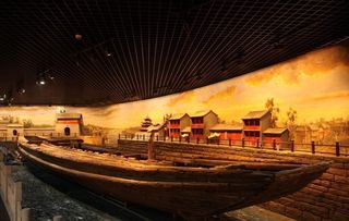 山东省博物馆漕运船图片