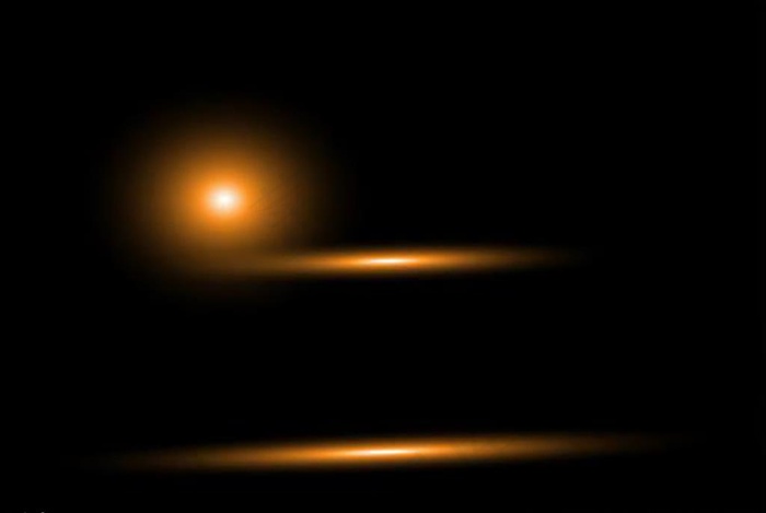 金色光线光晕元素素材图片